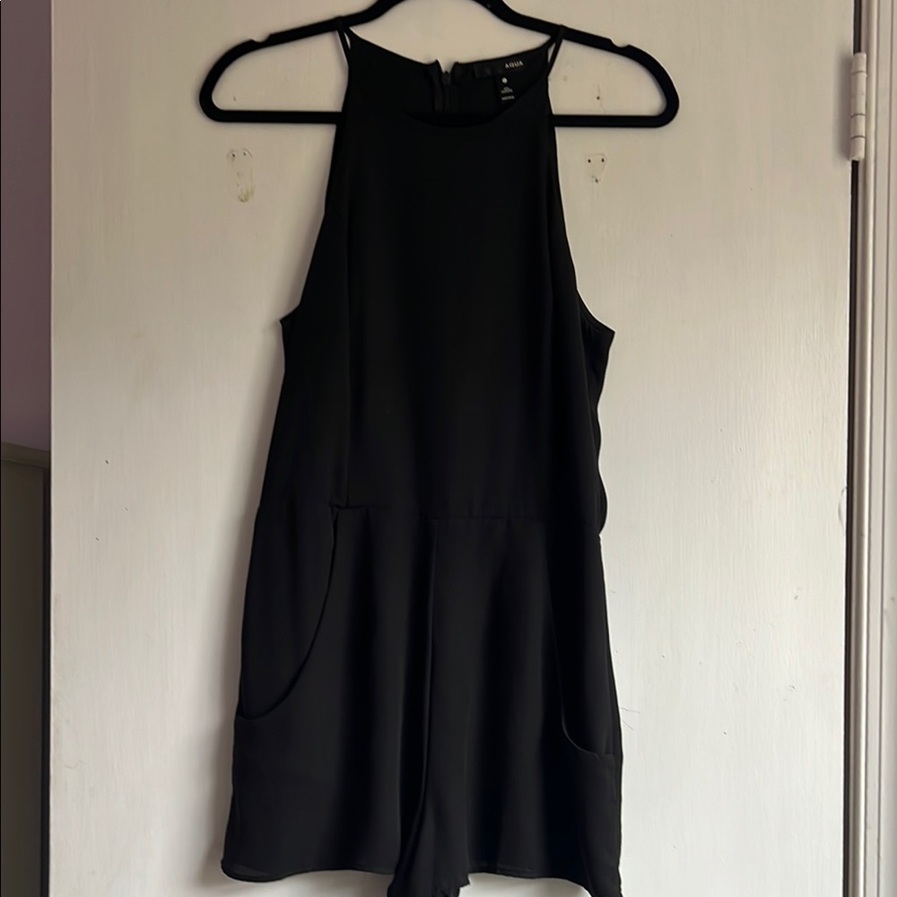Black Sleeveless Romper